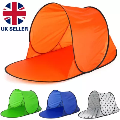 2 Man Pop Up Tent Outdoor Festival Camping Travel Beach Family Kids Fishing • £9.99