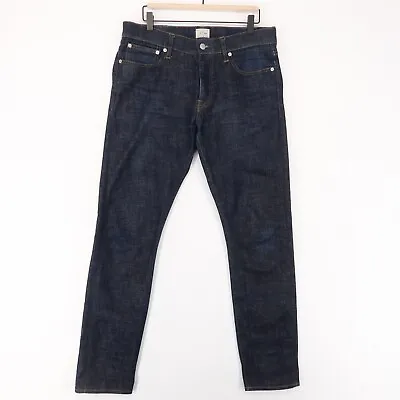 J. Crew 484 Slim Jeans Mens 32x32* Blue Stretch Selvedge Denim Button Fly • $39.99