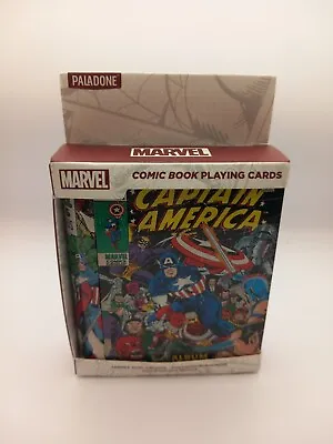 Captain America Marvel Comic Book Playing Cards & Tin • £19.99