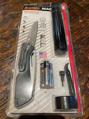 MagLite XL50 3-AAA LED Flashlight Gerber Sharkbelly Fold Knife Kit 200 Lumens • $41.25