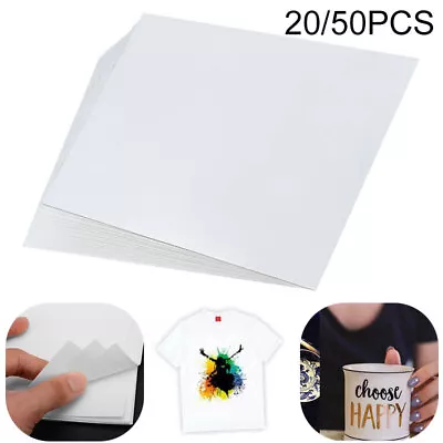 Heat Transfer Papers T-shirt A4 Iron On Press Lights Cotton Inkjet Print 20/50x • £6.35