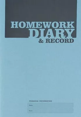 £2.90 • Buy Homework Diary And Record Book Student School Home Office Teaching Blue A5