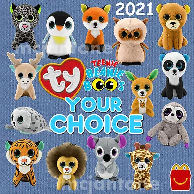 McDonald's 2021 TEENIE BEANIE BOOS Ty Baby TBB Sml Plush Animal YOUR Toy CHOICE • $8