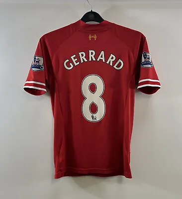 £39.99 • Buy Liverpool Gerrard 8 Home Football Shirt 2013/14 Adults Small Warrior E643