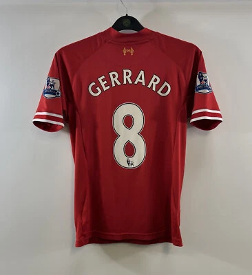 £39.99 • Buy Liverpool Gerrard 8 Home Football Shirt 2013/14 Adults Small Warrior E643