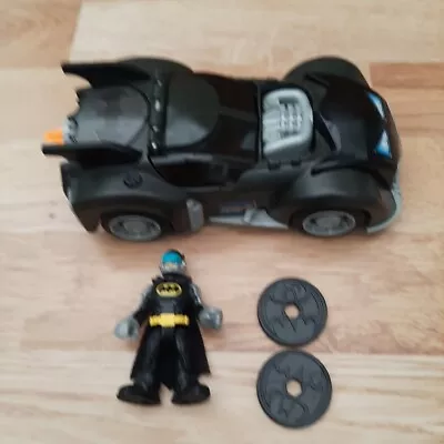 Batman Batmobile Bat Car Mattel 2013 DC Comics Imaginext Justice League • £6.50