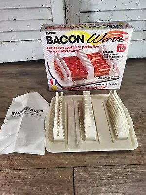 The Original Bacon Wave Microwave Bacon Tray Cooks Up To 14 Slices As Seen On TV • $39.50