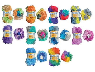 £4.99 • Buy Knitting Yarn 100g Ball Papatya Fluffy Super Chunky Knitting Craft Scarf Wool
