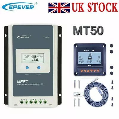 MPPT Solar Charge Controller 12V/24V Solarpanel Regulator PV 40V EPEVER Tracer • £28.49