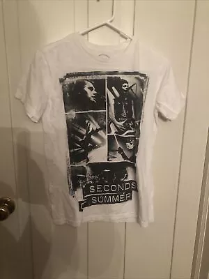 5 Seconds Of Summer Graphic T Shirt - XS - White • $7.99