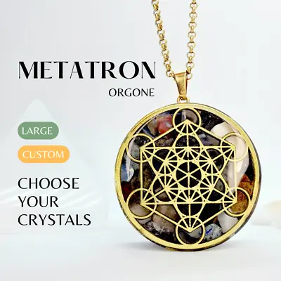 Metatron Custom Orgone Generator Over 50 Crystals. Protection And Balance Amulet • $36