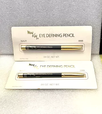 Lot Of Two (2) NOS Mary Kay Eye Defining Pencil - Shade = Navy 0988 • $19.95