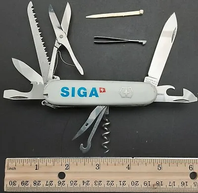 White VICTORINOX Huntsman Swiss Army Knife W/Scissors & Saw • $21.92