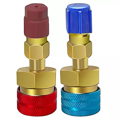 Adapter For A/c Refrigerant R1234YF To R134A Quick Couplers Brass Connector • $25.46