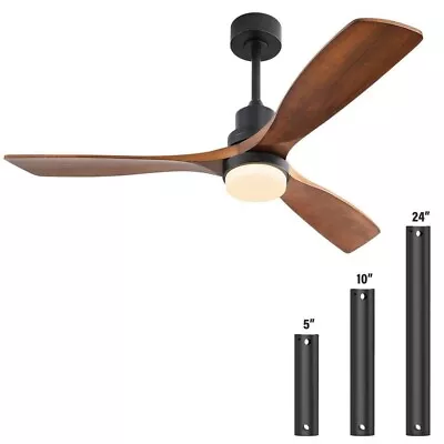 Sofucor 52 In. Indoor/Outdoor Wood Ceiling Fan With 6 Speed Remote Control • $79.99