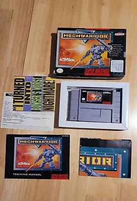 Jeu Super Nintendo Mechwarrior SNES CIB • $90.87