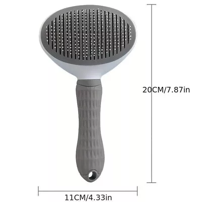 Cat Dog Hair Removal Brush Comb In Grey • £1.49