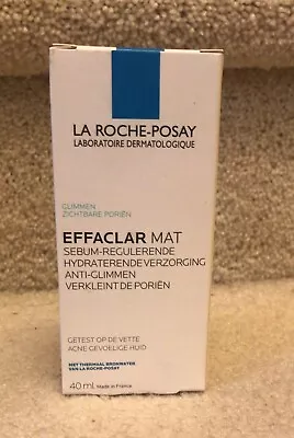 La Roche-Posay Effaclar Mat 1.35 Fl Oz (40ml) Oil Free Moisturiser • $17.99