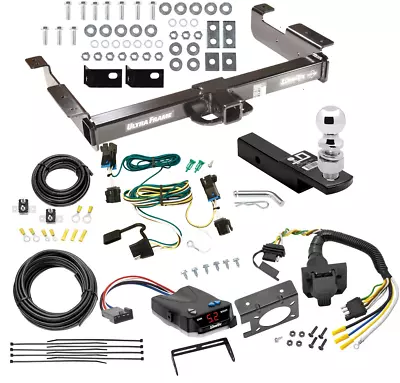 10K Hitch W/ Brake Control For 03-22 Chevy Express GMC Savana +7-Way Wiring Ball • $576.72