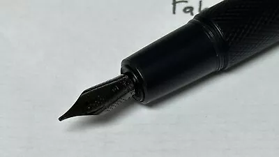 Faber-Castell E-Motion Fountain Pen In Pure Black - Broad Nib - Pre-owned • $105