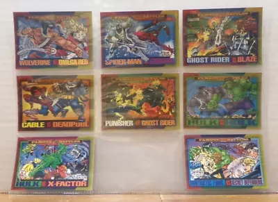 Vintage Cool Marvel Vs. Cards Sheet Spider-man The Hulk Ghost Rider Wolverine • $24.45