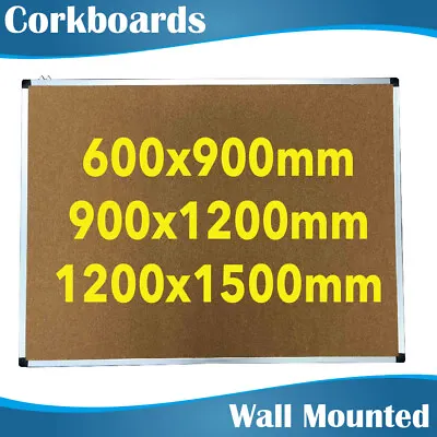 3 Sizes Office Corkboards Cork Board Pinboard Noticeboards • $28.80