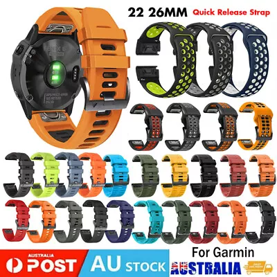 For Garmin Forerunner 935/945/965/955 Solar Quick Fit Silicone Sport Band Strap • $6.55