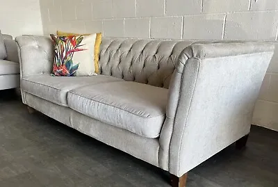 Laura Ashley Sofa Chatworth 3 Seater Silver Grey Local 🚚courier Collect • £499