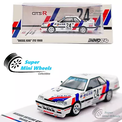 INNO64 1:64 Nissan Skyline GTS-R HR31 #24 “Diesel Kiki” JTC 1988 • $19.99