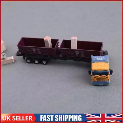 1:48 European Transport Container Alloy Truck Model Car Toy Simulation Car • £8.89