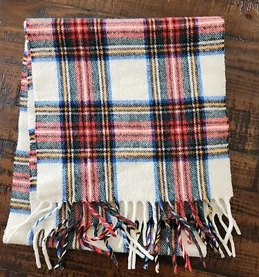 Vintage Plaid Tartan Benetton Scarf • $15