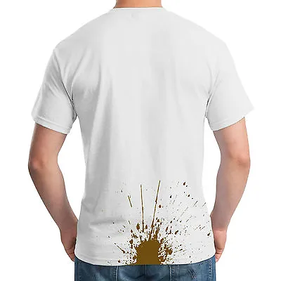 £9.42 • Buy Poo Stain T-Shirt - Funny Poop Splat Joke Stag Party Fancy Dress Prank Mens Top