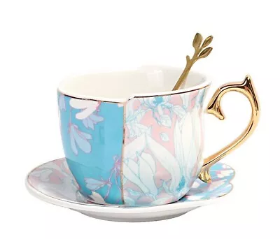 £26.99 • Buy Special-shaped Blue And White Ceramic Coffee Cup French British Style Tea Cup Uk