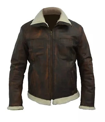 Mens Return Of Xander Cage Vin Diesel Distress Cosplay Genuine Leather Jacket • $88.30