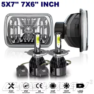 7X6  5X7  LED COB Lamp Headlight For Mack Semi Truck CH600 CH700 CL600 Series • $104.99