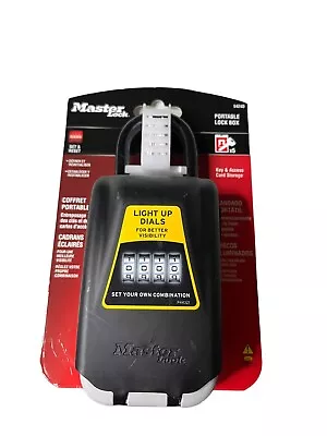 Master Lock 5424D Light-Up Combination Lock Box - Black -NEW - Factory Sealed • $15.33