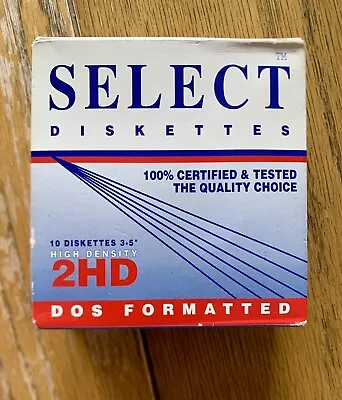 Select Floppy Disks 10 X 3.5  1.44MB 2MB HD 2HD • £9.99