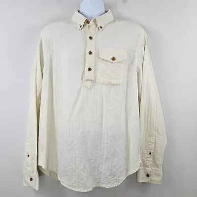 Abercrombie & Fitch Men's Popover Shirt 100% Cotton Lightweight Twill Size  XXL • $29.99