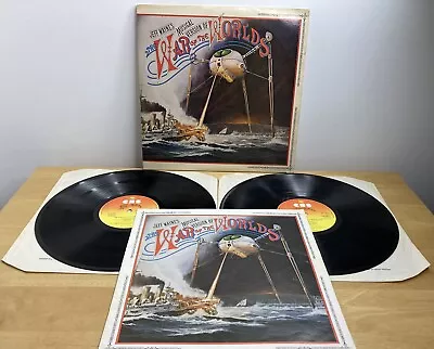 Jeff Wayne Musical Version Of The War Of The Worlds Double Vinyl 1978 2LP & Book • £24.50