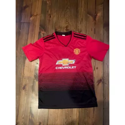 Manchester United Chevrolet Shirt 90s Jersey Tee Youth Medium • $15