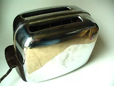 Vintage Toastmaster Chrome Two Slice Toaster Model 1B14 Tested Works • $89.99