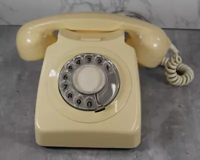 Vintage Cream Ivory GPO 746 Dial Rotary Phone Telephone 83/2 • £19.99