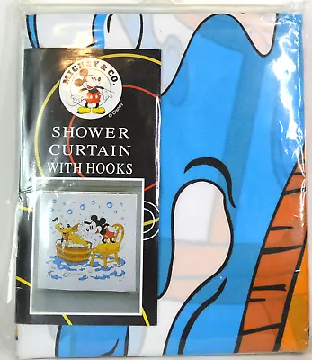 Mickey & Co Disney Shower Curtain Mickey And Pluto Grand Smart Industries 70 In • $32.79