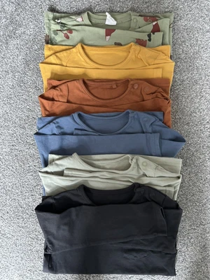 Bundle X6 Long Sleeve T-shirts Baby Boy 12-18 Months Tu • £8.99