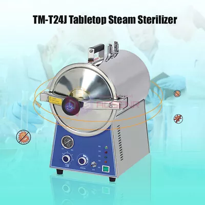 TM-T24J Desktop Autoclave Steam Sterilizer Dental High Pressure Sterilizer • £659.99