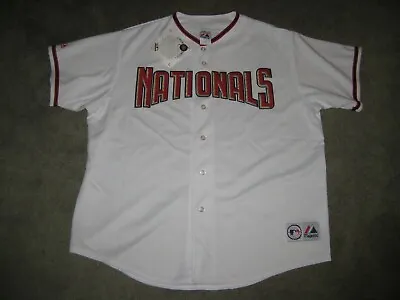 Washington Nationals Vintage Majestic 6400 Replica Home Jersey XL New With Tags • $35.99