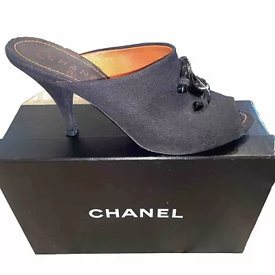 Vintage  Black Chanel Heels 39 • $275