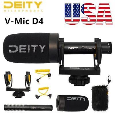 Deity V-Mic D4 Camera Video Microphone USB-C Digital Output Shotgun Microphone  • $64