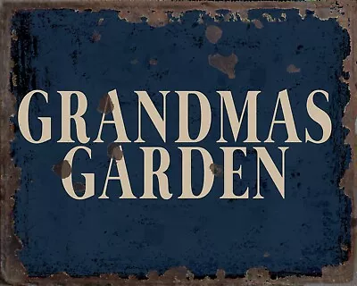 Grandmas Garden Metal Sign Grandmas Garden Sign Grandmas Garden Plaque • £6.50