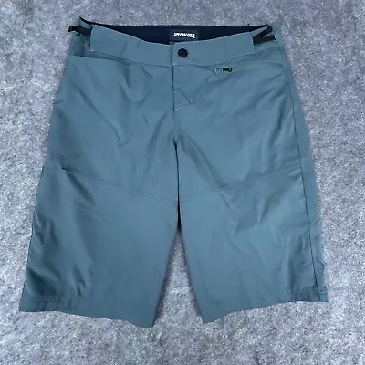 Specialized Shorts Mens 34 Blue Gray Cycling Mountain Bike Pockets Performance • $23.99